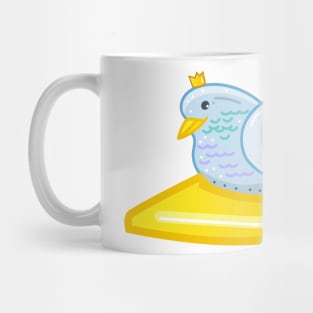 Funny pigeon in the golden shoe Mug